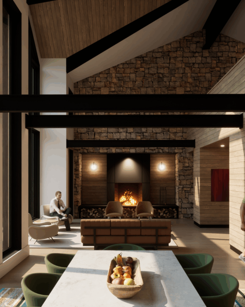 A43 Architecture - Image of designed home main living area